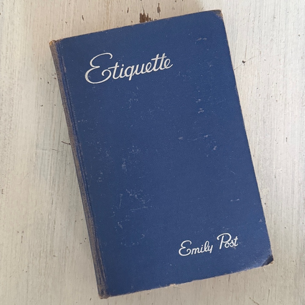 Vintage ‘Etiquette’ by Emily Post Hardcover Book - 1952 Edition
